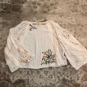 Free people embroidered top